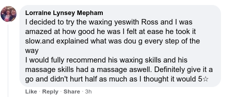 excellent local waxing
